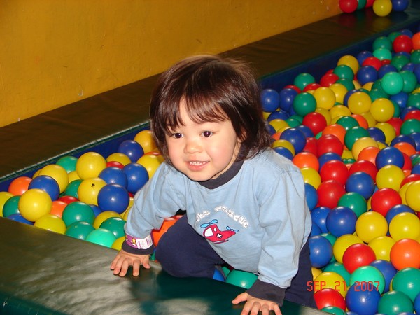 Jumping in the ball pit! Photo