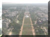 This is the view from at the top of the Washington Monument looking towards The Capital Bldg