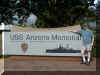 Bruce standing in front of entrance to the USS Arizona Memorial museum - click on pic for larger representation