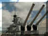 USS Missouri guns. These guns can fire a missle at a target 23 miles away! - click on pic for larger representation